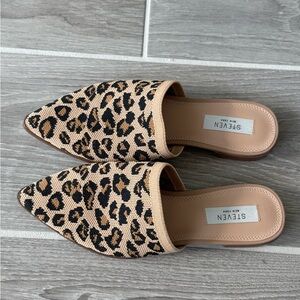 Steven by Steve Madden Leopard Print Women's Mules